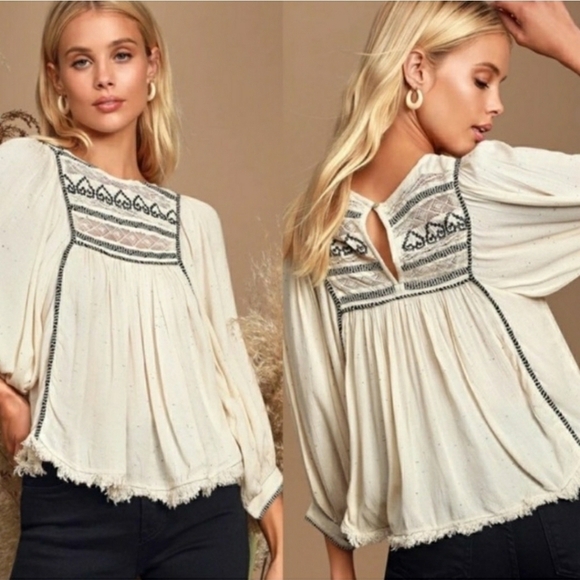 Free People Cyprus Avenue Embroidered Top - Picture 2 of 9